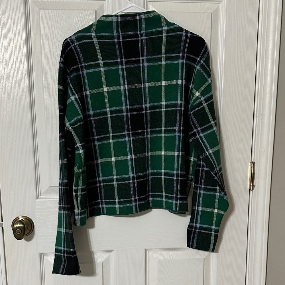 Tahari Women's Green and Black Plaid Sweater - Picture 5 of 5